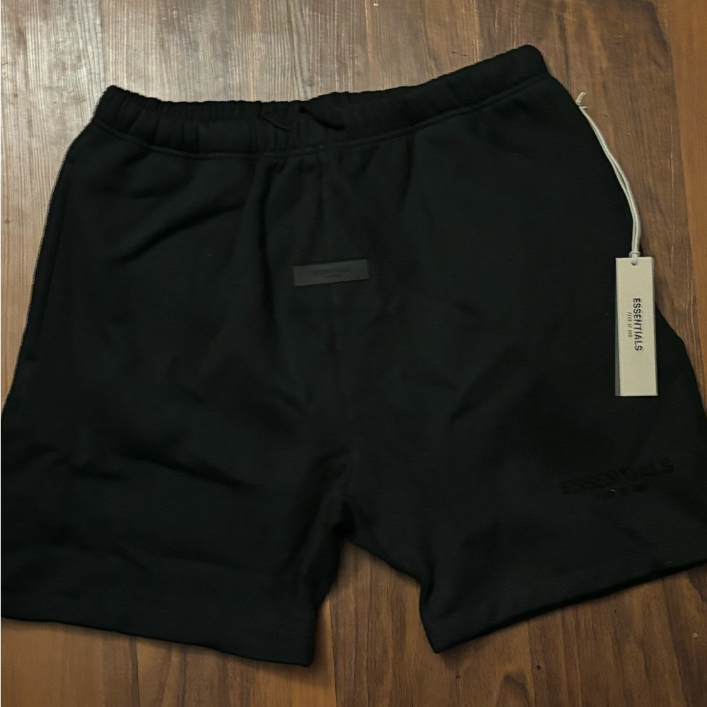Essentials Black Athletic Shorts Comfortable Casual Wear